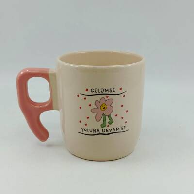 GÜLÜMSE YOLUNA DEVAM ET-NONA KUPA - PEMBE SAP - 1