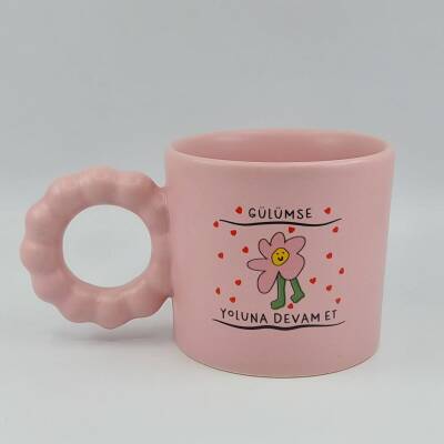 GÜLÜMSE YOLUNA DEVAM ET-PRENSES KUPA - PEMBE GÖVDE PEMBE SAP - 1