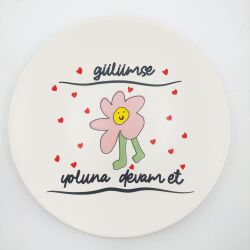 GÜLÜMSE YOLUNA DEVAM ET-SATÜRN SUNUM TABAĞI - TRANSPARAN GÖVDE - 