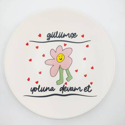 GÜLÜMSE YOLUNA DEVAM ET-SATÜRN SUNUM TABAĞI - TRANSPARAN GÖVDE - 1