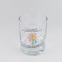 GÜLÜMSE YOLUNA DEVAM ET-SHOT BARDAĞI - ŞEFFAF - 