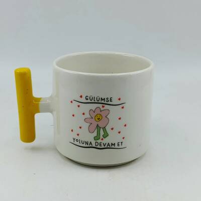 GÜLÜMSE YOLUNA DEVAM ET-T KUPA - SARI SAP - 1