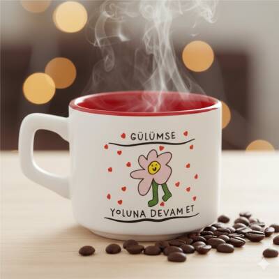 GÜLÜMSE YOLUNA DEVAM ET - VENUS KUPA - KIRMIZI İÇ - 1