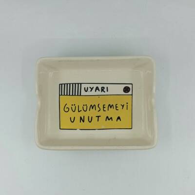 GÜLÜMSEMEYİ UNUTMA -DİKDÖRTGEN KÜLLÜK - TRANSPARAN GÖVDE - 1