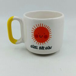 GÜZEL BİR GÜN-ARYA ÇAY FİNCANI - SARI SAP - 