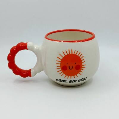 GÜZEL BİR GÜN-PUF KUPA - TURUNCU SAP TURUNCU TURNET - 1