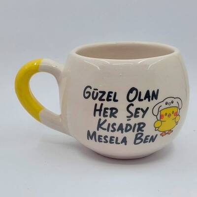 GÜZEL OLAN HER ŞEY KISADIR - BALON KUPA - SARI SAP - 1
