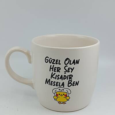 GÜZEL OLAN HER ŞEY KISADIR-BODUR KUPA - TRANSPARAN - 1