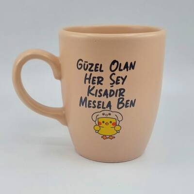 GÜZEL OLAN HER ŞEY KISADIR-KAMPANYALI KUPA - OVAL KREM - 1