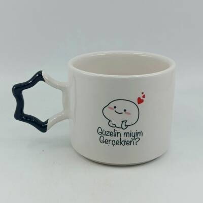 GÜZELİN MİYİM GERÇEKTEN?-YILDIZ KUPA - SİYAH SAP - 1