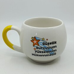 GÜZELLİK BURCUYUM-BALON KUPA - SARI SAP - 