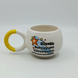 GÜZELLİK BURCUYUM-BALONCUK KUPA - SARI SAP - 