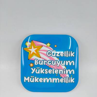 GÜZELLİK BURCUYUM-PARLAK BARDAK ALTLIĞI - TEKLİ - 1