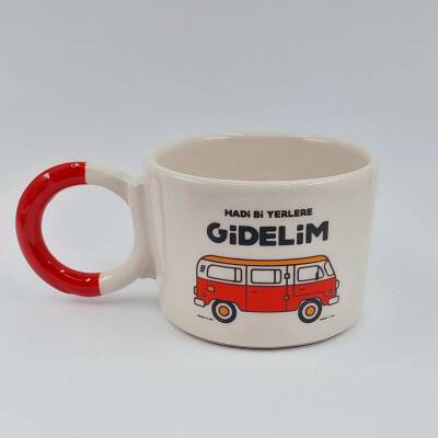 HADİ Bİ YERLERE GİDELİM - DÜĞÜM KUPA - KIRMIZI SAP - 1