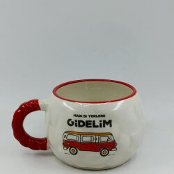 HADİ Bİ YERLERE GİDELİM-TONTİK KUPA - KIRMIZI SAP - 