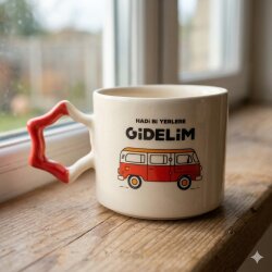 HADİ Bİ YERLERE GİDELİM - YILDIZ KUPA - KIRMIZI SAP - 