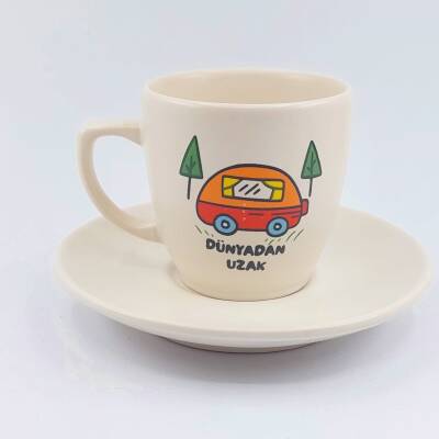 HADİ GİDELİM DODDLE-KLASİK TÜRK KAHVESİ FİNCANI - TRANSPARAN GÖVDE - 1