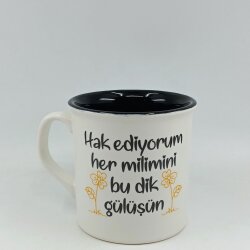 HAKEDİYORUM HER MİLİMİNİ-İDA KUPA - TRANSPARAN SAP TRANSPARAN GÖVDE SİYAH İÇ - 