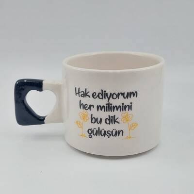 HAKEDİYORUM HER MİLİMİNİ - KALP KUPA - SİYAH SAP - 1