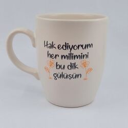 HAKEDİYORUM HER MİLİMİNİ - OVAL KUPA - TRANSPARAN SAP - 