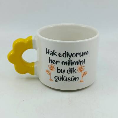 HAKEDİYORUM HER MİLİMİNİ-PAPATYA KUPA - SARI SAP - 1