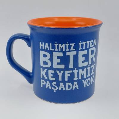HALİMİZ İTTEN BETER-İDA KUPA - LACİVERT SAP LACİVERT GÖVDE TURUNCU İÇ - 1