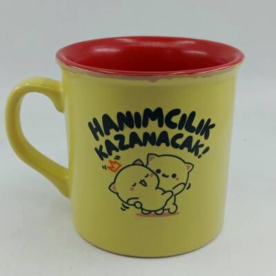HANIMCILIK KAZANACAK-İDA KUPA - SARI SAP SARI GÖVDE KIRMIZI İÇ - 1