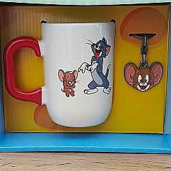 HAPPY TOM VE JERRY-LİSANSLI KUPA ANAHTARLIK SET - TEKLİ - 