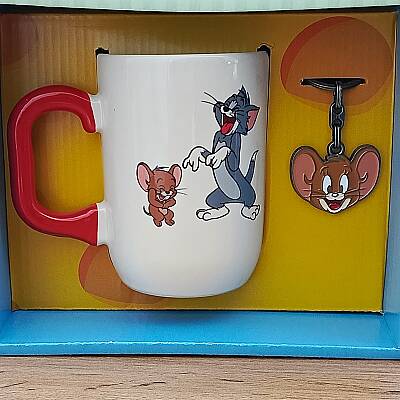 HAPPY TOM VE JERRY-LİSANSLI KUPA ANAHTARLIK SET - TEKLİ - 1