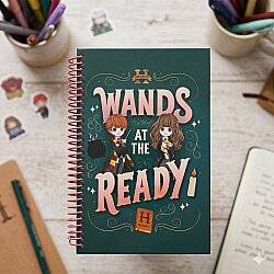 HARRY POTTER WANDS AT THE READY-SPİRALLİ DEFTER - TEKLİ - 