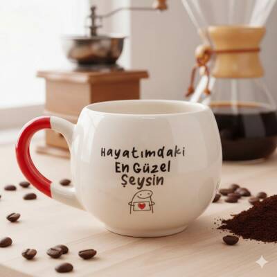 HAYATIMDAKİ EN GÜZEL ŞEYSİN-BALON KUPA - KIRMIZI SAP - 1