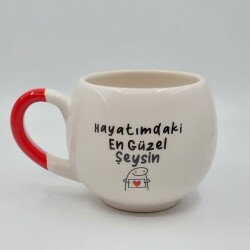 HAYATIMDAKİ EN GÜZEL ŞEYSİN-BALON KUPA - KIRMIZI SAP - 