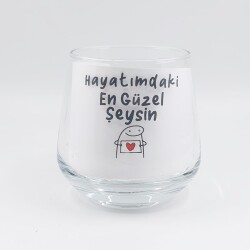 HAYATIMDAKİ EN GÜZEL ŞEYSİN-VİSKİ BARDAĞI - ŞEFFAF - 
