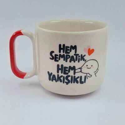 HEM SEMPATİK HEM YAKIŞIKLI - ARYA ÇAY FİNCANI - KIRMIZI SAP - 1