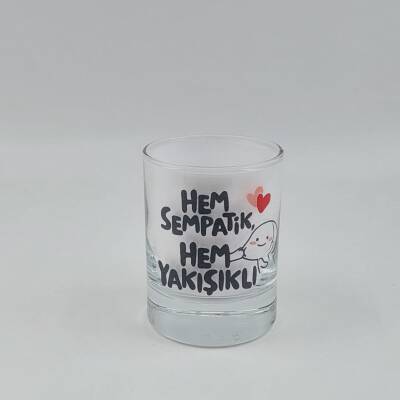 HEM SEMPATİK HEM YAKIŞIKLI-SHOT BARDAĞI - ŞEFFAF - 1