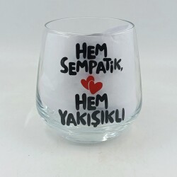 HEM SEMPATİK HEM YAKIŞIKLI-VİSKİ BARDAĞI - ŞEFFAF - 