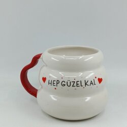 HEP GÜZEL KAL-KOVAN KUPA - KIRMIZI SAP - 