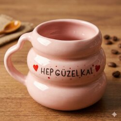 HEP GÜZEL KAL-KOVAN KUPA - PEMBE SAP PEMBE GÖVDE - 