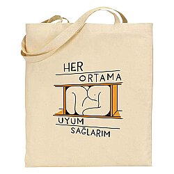 HER ORTAMA UYARIM -BEZ ÇANTA - TEKLİ - 