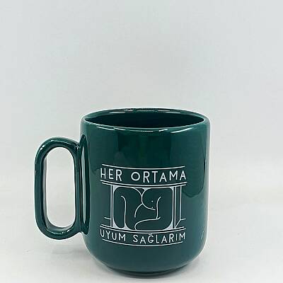 HER ORTAMA UYARIM -KAMPANYALI KUPA - YEŞİL SAP YEŞİL GÖVDE ARYA KUPA - 1