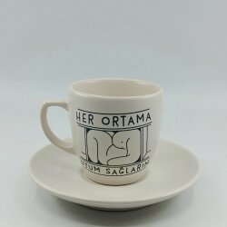 HER ORTAMA UYARIM -KLASİK TÜRK KAHVESİ FİNCANI - TRANSPARAN GÖVDE - 