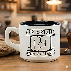 HER ORTAMA UYARIM -VENUS KUPA - SİYAH İÇ - 