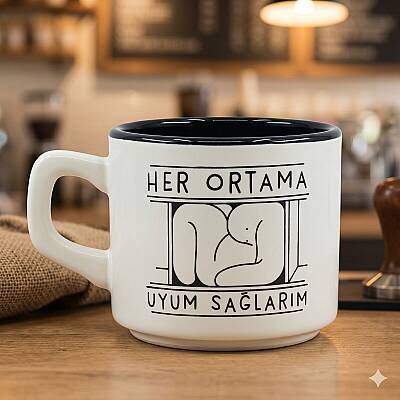 HER ORTAMA UYARIM -VENUS KUPA - SİYAH İÇ - 1