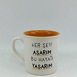 HER ŞEYİ AŞARIM -İDA KUPA - TRANSPARAN SAP TRANSPARAN GÖVDE TURUNCU İÇ - 