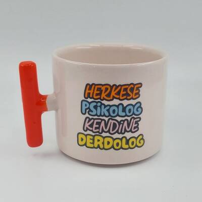 HERKESE PSİKOLOG KENDİNE - T KUPA - TURUNCU SAP - 1