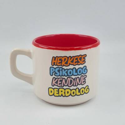 HERKESE PSİKOLOG KENDİNE - VENUS KUPA - KIRMIZI İÇ - 1