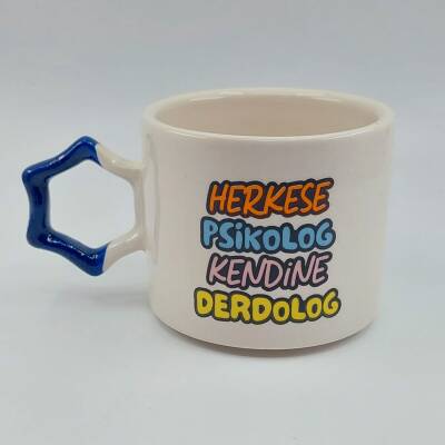HERKESE PSİKOLOG KENDİNE - YILDIZ KUPA - KOBALT SAP - 1