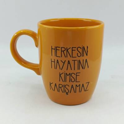HERKESİN HAYATINA KİMSE-OVAL KUPA - SARI SAP SARI GÖVDE SARI İÇ - 1