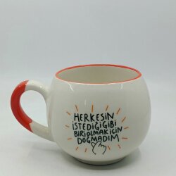 HERKESİN İSTEDİĞİ GİBİ BİRİ OLMAK-BALON KUPA - TURUNCU SAP TURUNCU TURNET - 