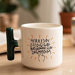HERKESİN İSTEDİĞİ GİBİ BİRİ OLMAK-T KUPA - YEŞİL SAP - 